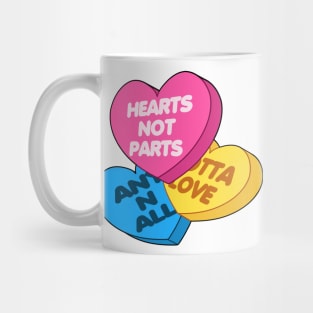 Pan Convo Hearts Mug